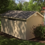 Lisbon WI 10x16 gable with transom window in back